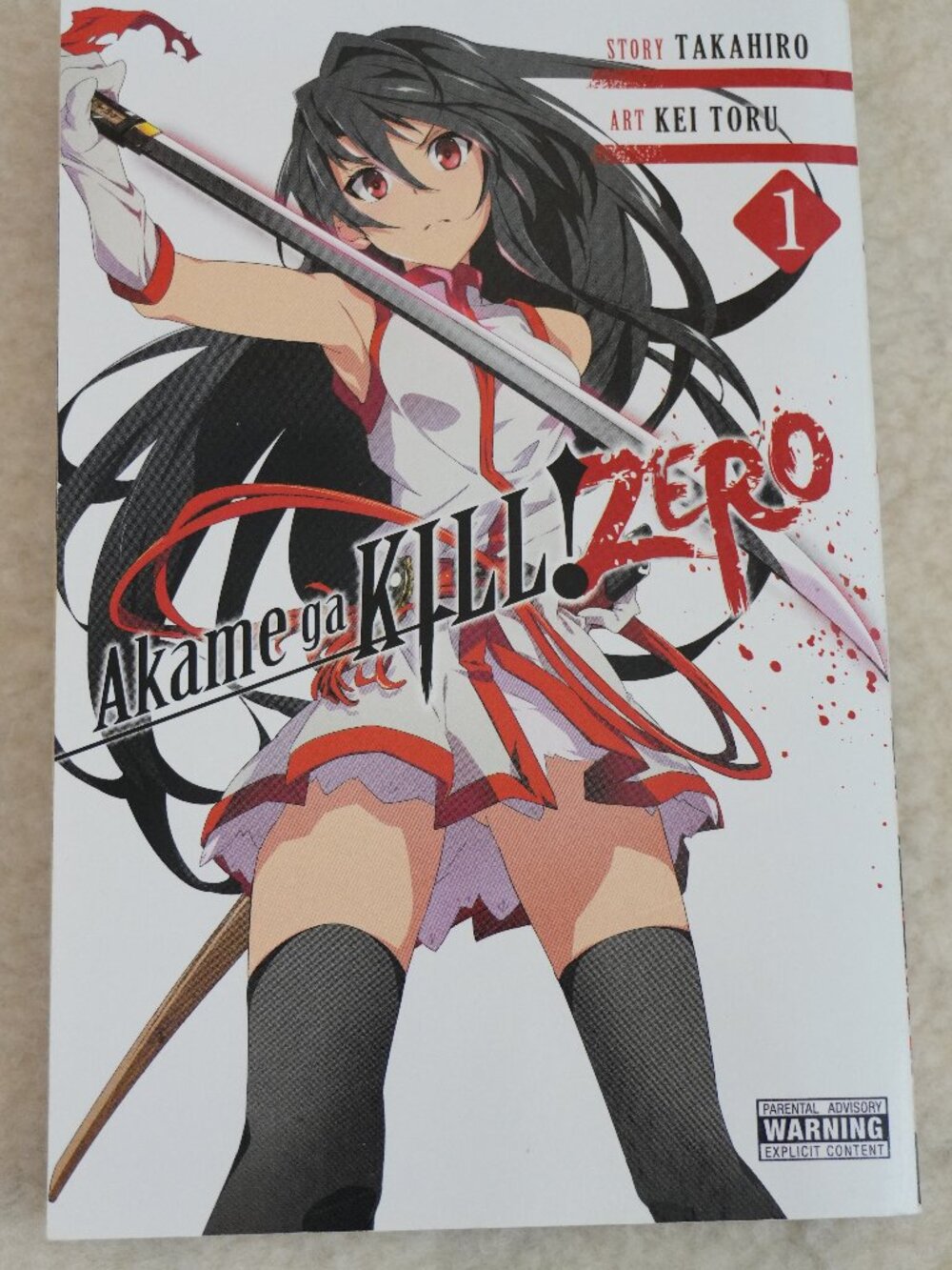 Manga Akame ga KILL! ZERO Volume 1 Book by Takahiro English Version